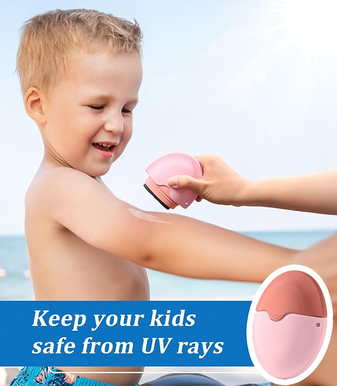 Sunscreen Applicator - Refillable Roll on Sponge Sunscreen, Suncream & Lotion Applicator For Kids, Adults & Families - Travel Size Essentials for Vacation and Summer Beach