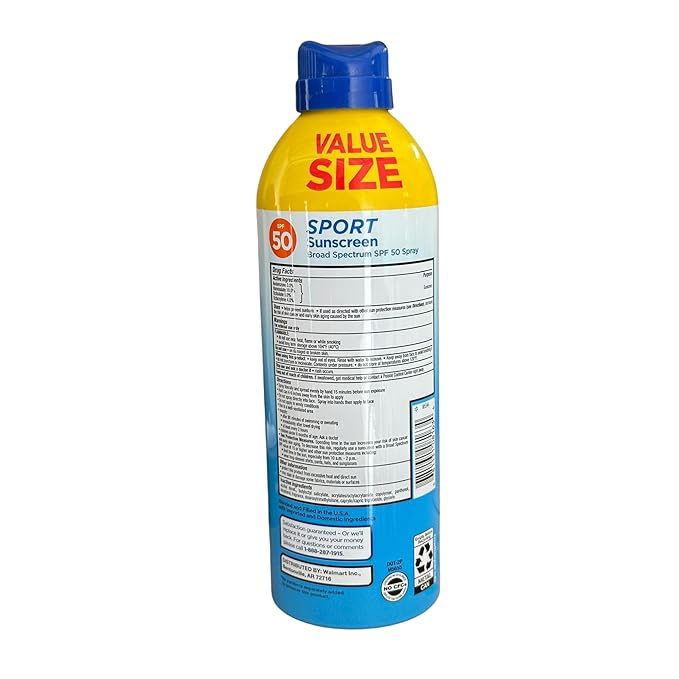 Sunscreen SPF 50- Value size Sport Broad Spectrum Spray, 9.1 oz (Pack of 1), Boxed By Fusion Shop Store