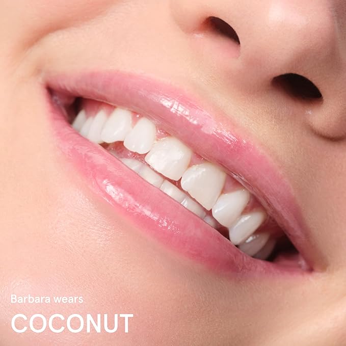 Glossier Balm Dotcom Hydrating Lip Balm - Universal Salve, Up to 12Hr Moisture - Lanolin, Beeswax & Castor Oil for Dry Lips, Cuticles & Skin - Coconut, Clear Untinted, 15ml