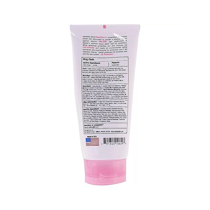 Hawaiian Blend Sensitive Skin Reef Friendly Zinc Mineral Based Sunscreen Lotion - SPF 50-5 fl oz