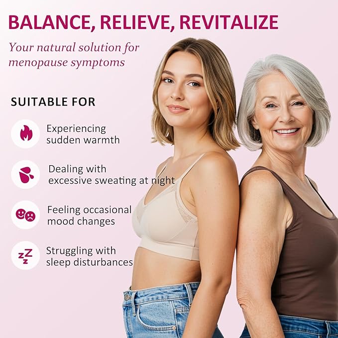 Vigority Menopause Comfort & Radiance Duo – Face Revitalizing Cream & Botanical Estrogen Comfort Cream – Daily Care for Mature Skin Hydration, Firmness & Overall Comfort During Midlife