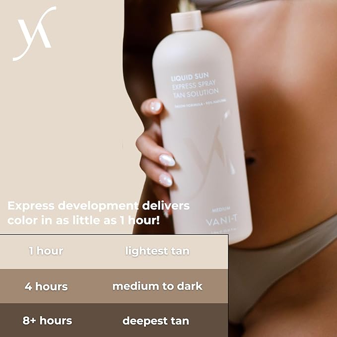 Vani-T Liquid Sun Express Spray Tan Solution - Medium