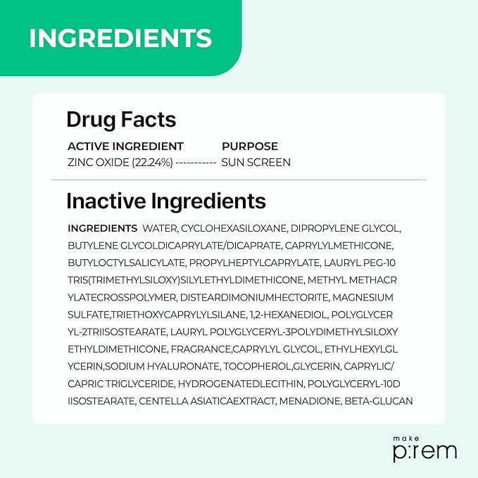 MAKE P:REM UV defense me. Matte Airy-Fit Mineral Sunscreen SPF 50, Broad Spectrum UVA/UVB Protection, Pore-Blurring Matte Finish, No Whitecast, Lightweight Daily Korean Sunscreen, 1.69 fl. oz. (50ml)