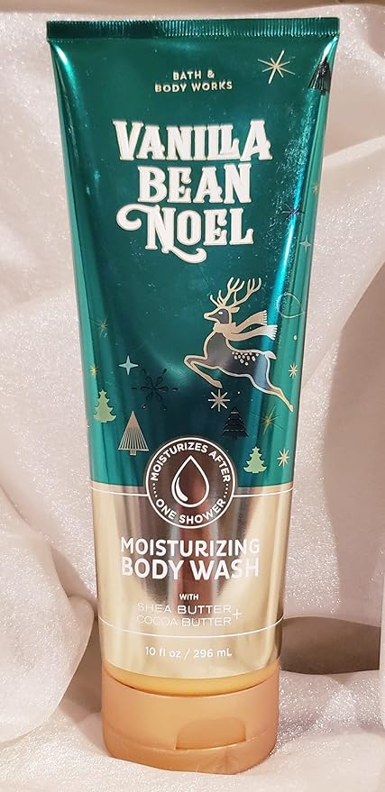 Bath and Body Works Vanilla Bean Noel Moisturizing Body Wash 10 oz (Vanilla Bean Noel)