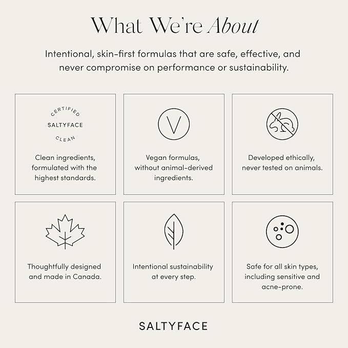 SALTYFACE - Tanning Foam (Light to Medium) - Self Tanner for Body, Legs, Arms, Back - No Color Transfer - Oil Free, Fragrance Free - Streak-Free, Non-Clogging - Vegan Skin Care - 5 FL OZ (150 ML)