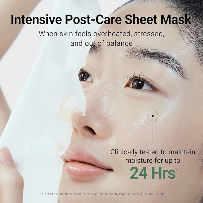 DA EFFECT Cooling Treatment Sheet Mask – Skin Protection & Barrier Repair Care for Stressed, Irritated Skin | Post-Treatment Care | Calming, Hydrating Face Mask | 25g x 5 Sheets