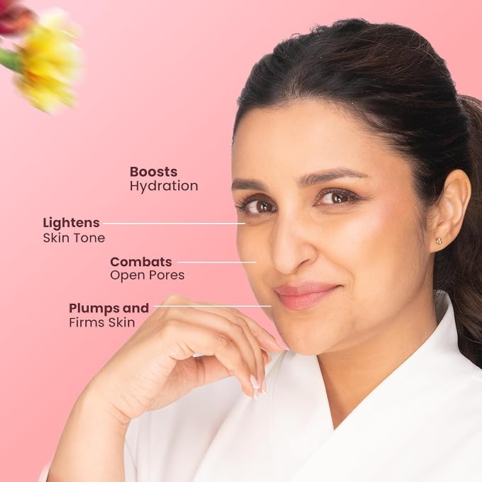 La Pink Ideal Bright Face Toner With 100% Microplastic Free Formula For Glass Brightening, Lightening, Evens Skin Tone For All Skin Types | 100 ml White