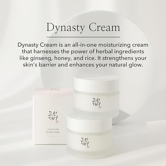 Beauty of Joseon Ginseng Essence Water with Dynasty Cream Hydrating Face Moisturizer for Dry, Sensitive