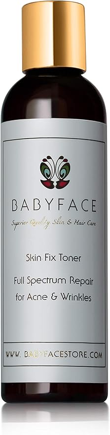 Babyface Skin Fix Acne Banishing Toner 2.5% Retinol, 20% Vitamin C, Niacinamide, Salicylic Acid 4.3 oz