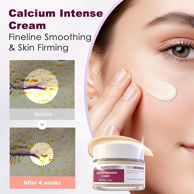 Calcium Daily SkinCare Set, Calcium Multi Balm Stick + Eye patch 60ea + Calcium Firming Cream, Firming-Looking Skin & Under-eye hollow plumping, Targets Wrinkles, Fine lines Dark Circles & Puffiness