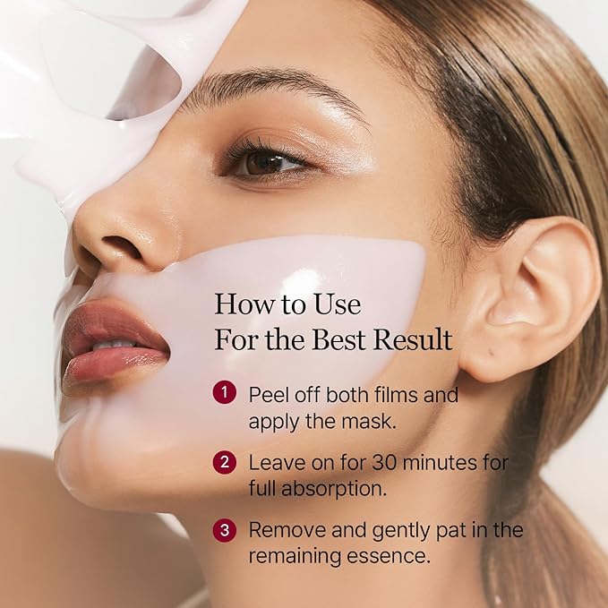 ROUND LAB Camellia Collagen Mask, 30min Hydrogel Face Mask, Quick Hydration, Firming&Pore Minimizing, For sensitive skin, Micro molecule collagen, Korean Skin Care 34 g/1.19 Fl Oz 1ea