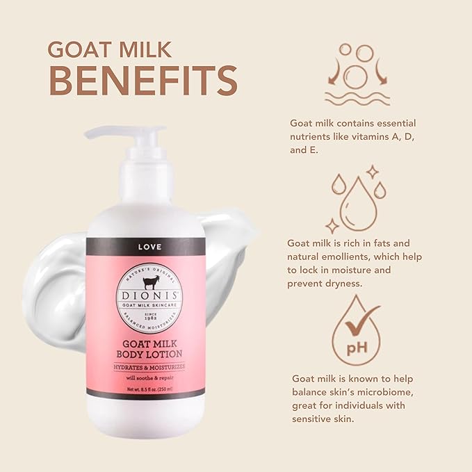 Dionis Goat Milk Body Lotion Love 8.5 oz (Pack of 1)