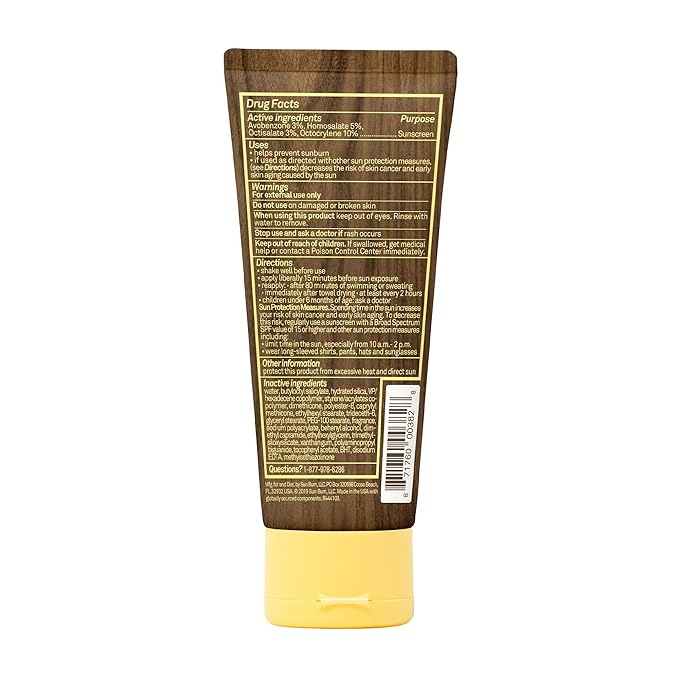 Sun Bum Original SPF 30 Sunscreen Body Lotion - Broad Spectrum Moisturizing Sunscreen with Vitamin E - Hawaii 104 Act Compliant (Made without Octinoxate & Oxybenzone) - Travel Size - 3 oz