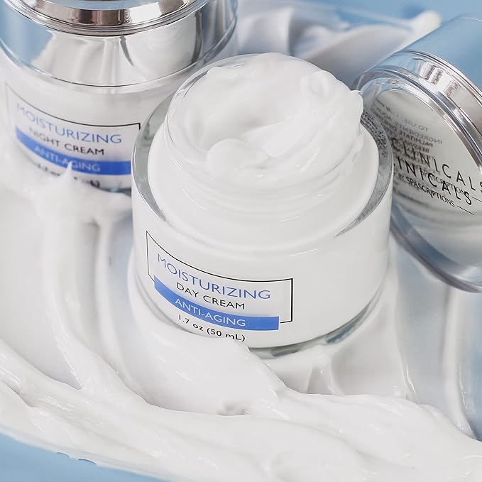 Clinicals- Moisturizing Day & Night Cream Set with Retinol - 2 Pack (1.7oz)