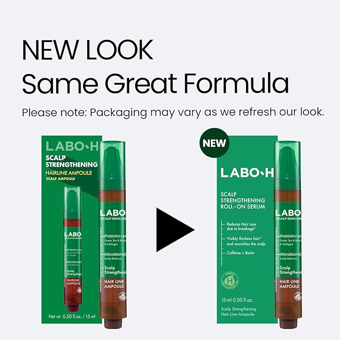 LABO.H Scalp Strengthening Roll-On Serum - Korean Hair Anchoring Serum for Daily Massage and Hair Growth | Vegan | Anti-Loss Treatment | Cooling & Soothing Relief with Rosemary Oil, 0.50 Fl oz.