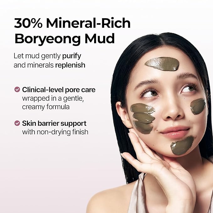 BRMUD Relief Mud Mask | Celeb's Choice Mud Mask - Body Mud Hydrating & Moisturizing Deep Pore Cleanser Face & Body Mask w/ 91.8% Nature-Derived Ingredients - K Beauty Body Mud (3.72 fl oz)