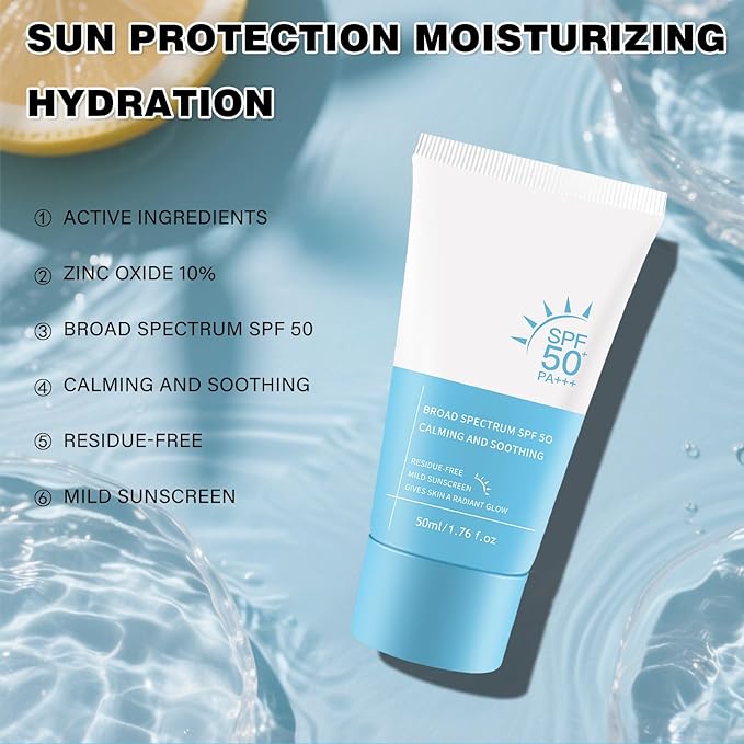 Heartleaf Korean Face Sunscreen,Tinted Sunscreen for Face SPF 50,Universal tinted moisturizer,Clear Filter Sun Essence, Non-Sticky, Long Lasting Protection,Korean skin care 50ml / 1.76 fl. oz