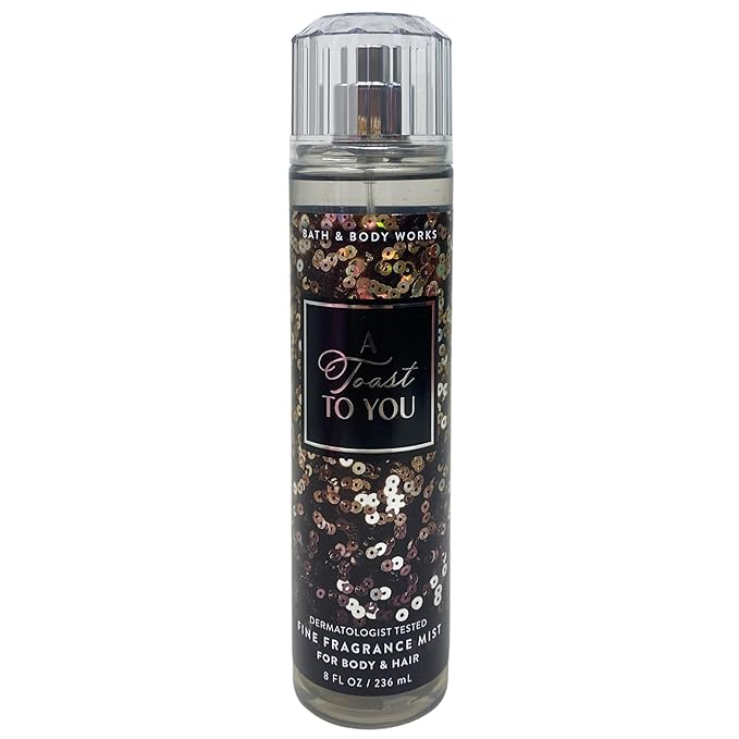 Bath & Body Works A Toast To You - Body Cream, Fragrance Mist and Body Wash - with a Creamy Rose Bar Soap