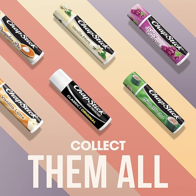 ChapStick Bulk Lip Balm, Classic Original 12-Count – Lip Moisturizer for Dry Lips, 0.15 Oz Ea