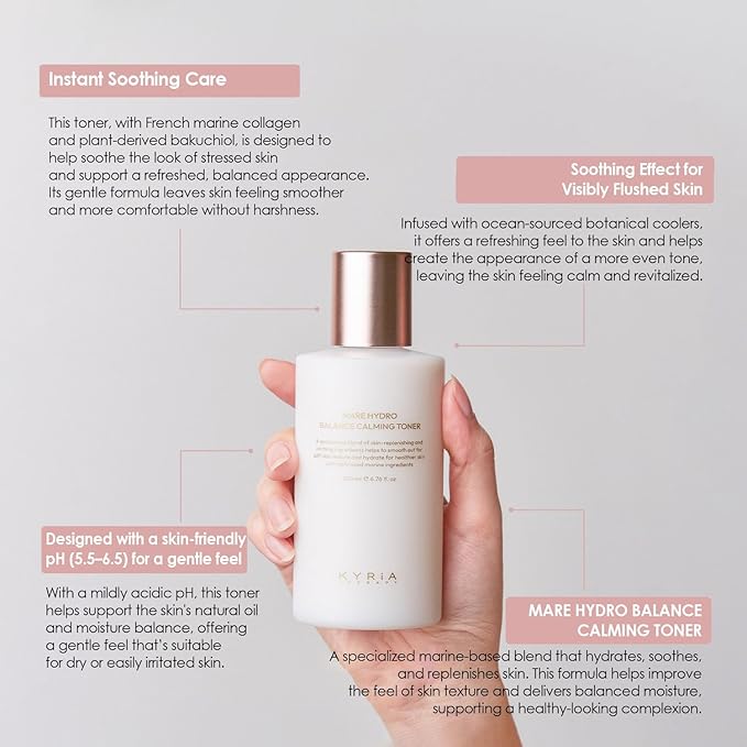 Mare Hydro Balance Calming Toner – Hydrating & Soothing Facial Toner for Sensitive Skin, 200ml / 6.76 fl oz