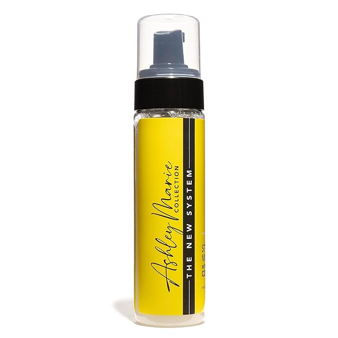 The Hair Diagram - Ashley Marie Styling Mousse with Frizz Control - Natural Ingredients - Volumizing & Moisturizing Curly Hair Mousse - Quick Dry, No Flake - Color Safe - Paraben & Sulfate Free - 7oz