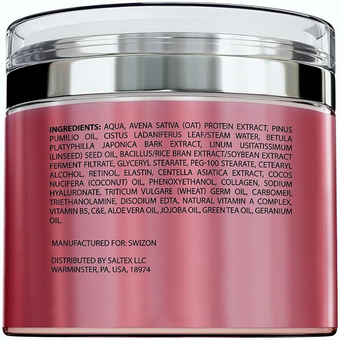 Retinol Face Cream – Premium Anti-Aging Moisturizer w/Collagen, Hyaluronic & Centella for Youthful Radiance – Firming, Tightening & Hydrating Skincare for Wrinkles, Fine Lines & Dry Skin 1.7fl oz