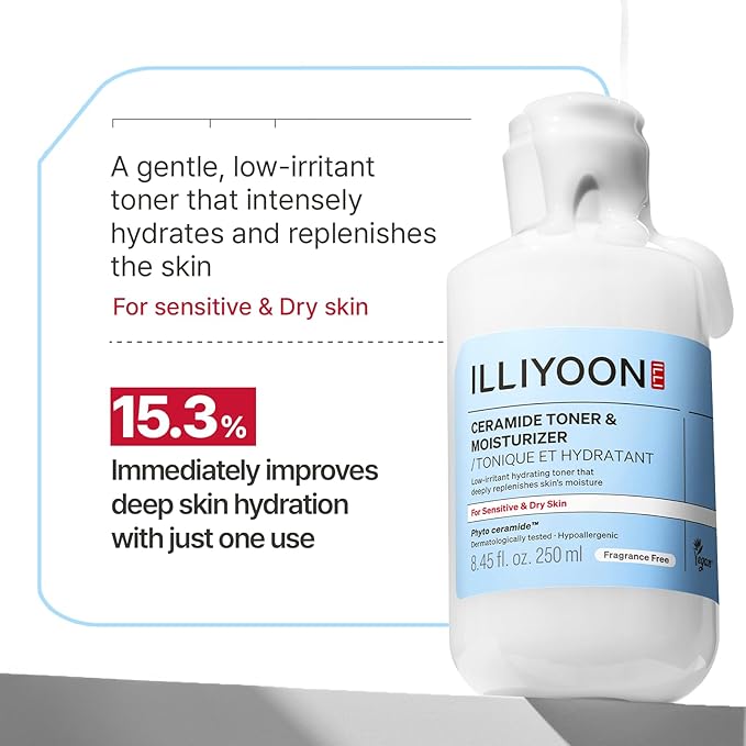 Illiyoon Ceramide ATO Milky Toner with Ceramide ATO Gel Mask
