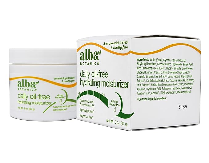 Alba Botanica Daily Oil-Free Hydrating Moisturizer, 3 Ounce, Pack of 1