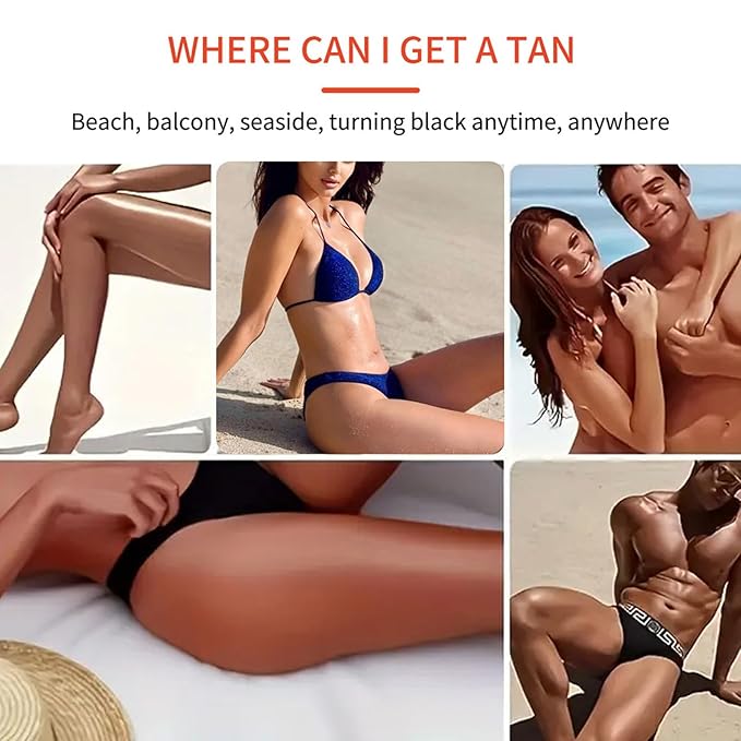 Generic Carotene Tanning Gel, Carrot Tanning Gel, Luxury Intensive Tanning Gel, Tanning Accelerator Cream Gel for Natural Tan Skin, Tanning Gel for Outdoor Sun & Sunbeds (1PC)