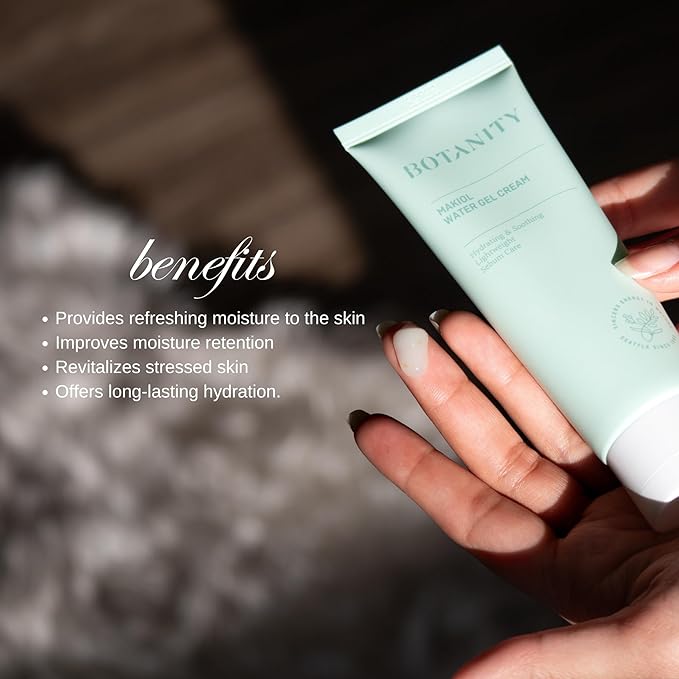 BOTANITY Makiol Water Gel Cream | Moisturizing | Sebum Care | Pore Management | Hydrating & Mattifying for Oily Skin | 2.82oz