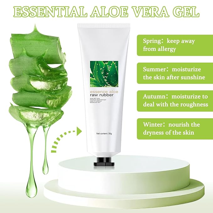 16PCS Pure Aloe Vera Gel for Face,Moisturizing Organic Vera Gel,Travel Size After Sun lotion for Face,Skin,Hair,Natural Hydrating Aftersun Cream,Refreshing Body Aloe Moisturizer for After Sun Care