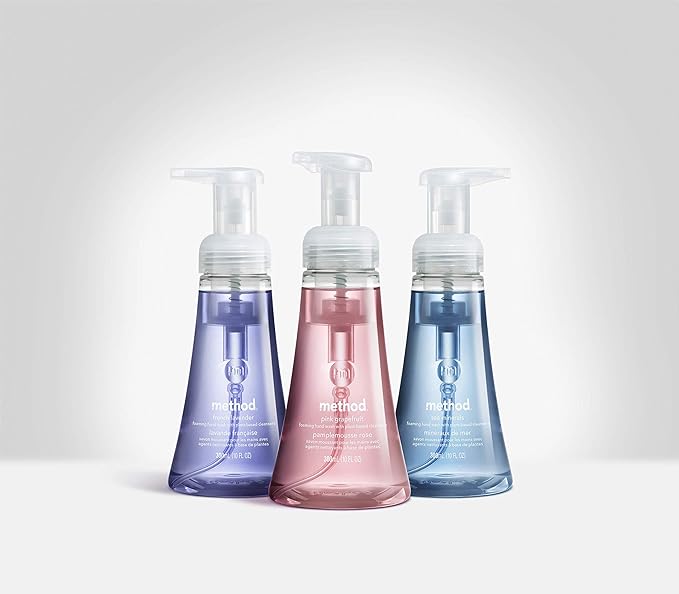 Method Foaming Hand Soap,Pink Grapefruit,10 Fl Oz,Biodegradable Formula,(Pack of 6)