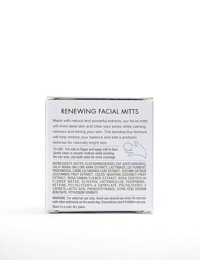 Ducalm Porebiotics Resurfacing Mitts (5 Count) | Exfoliating BHA Toner Face Pads for Acne-Prone and Oily Skin