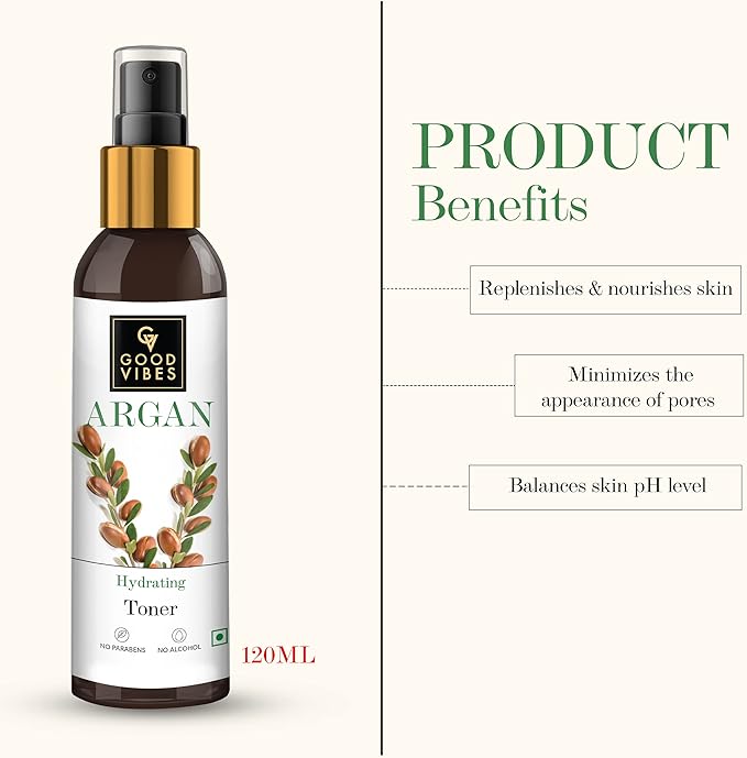 Good Vibes Hydrating Toner, Argan (120 Ml)