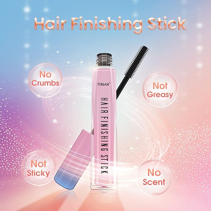 FUNAN Hair Finishing Stick, Flyaway Feel Stick Hair, Small Broken Hairs Finishing Cream, Non-Greasy and Non-Sticky （pack of 1）
