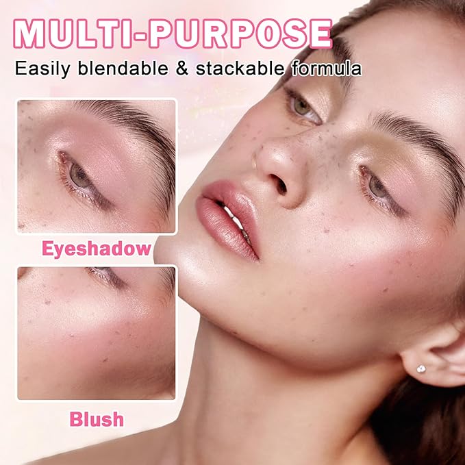 Glitter Champagne Pearl and Metallic Silver Single Eyeshadow,Ultra Fine Shimmer Eyeshadow Lightweight Sparkling Blendable Formula,Daily Multiuse Glossy Eyes Makeup (10 Cowboy + 12 Cold Brew)