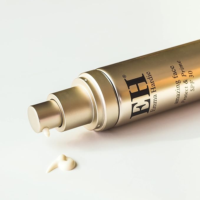 Emma Hardie 15ml Protect & Prime SPF30 Protection Sunscreen Moisturiser with Hyaluronic Acid, Defences Against UVA & UVB Damage and Premature Ageing, Excellent as Make-Up Primer, Vegan & Cruelty Free