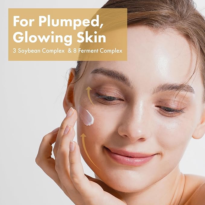 Nourishing Glow Duo: TOSOWOONG Rice Water Toner & Fermented Soybean Cream for Hydrated, Revitalized Skin