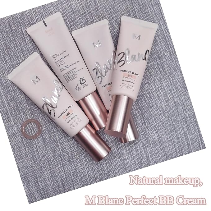 M Perfect Blanc BB Creams, SPF50+ PA+++, Flawless Coverage, Easy Application for All Skin Types BB Creams 1.35fl.oz.(NO. 22 Beige)