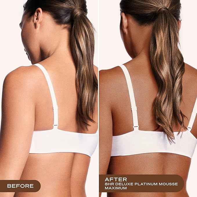 Loving Tan Platinum Self Tanning Mousse, Dark - Streak Free, Natural Looking, Professional Quality Sunless Tanner- 10+ Self Tan Applications per Bottle, Cruelty Free, Naturally Derived DHA- 6.7 Fl Oz