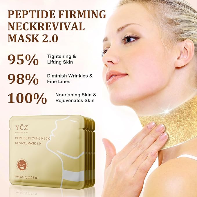 Ycz Neck Firming and Revitalising Set - Smoothes Fine Lines, Nurtures the Neck Area, Provides Deep Moisturising Skincare, Combats Wrinkles and Firms the Skin