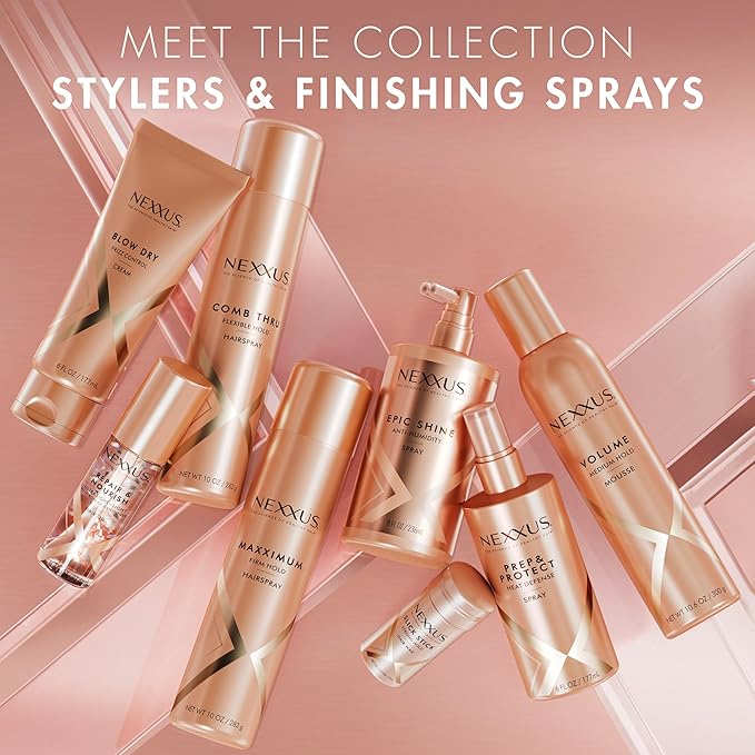 Nexxus Blow Dry Cream Frizz Control for Weightless Style & Volume, with StyleProtect Technology 6 oz