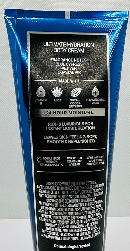 Bath & Body Works Men's Ocean 5 Piece Gift Set: Body Cream, 3-in-1 Hair, Face & Body Wash, Deoderant Spray, Bar Soap with Gift Bag
