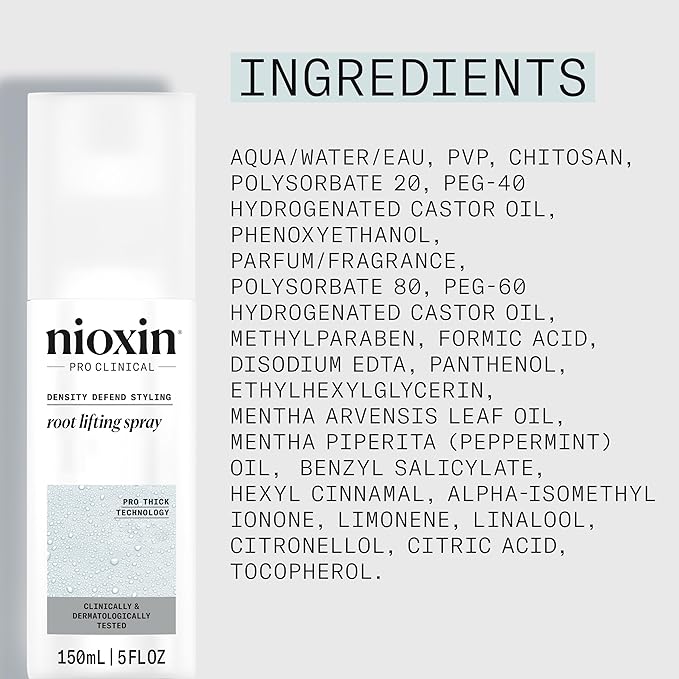 NIOXIN Density Defend Styling Root Lifting Spray | Hair Thickening Spray | Texturizes and Volumizes-| 5.1 Fl oz.,(Pack of 2)
