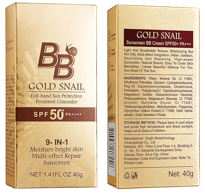 Generic Korean BB Cream with SPF 50, 9 in 1 BB Cream Sunscreen SPF 50 Korean Waterproof Sweatproof, Foundation Full Coverage Tinted Moisturizer, Facial Concealer for Oily Skin, Dry Skin (2Pcs 02#)