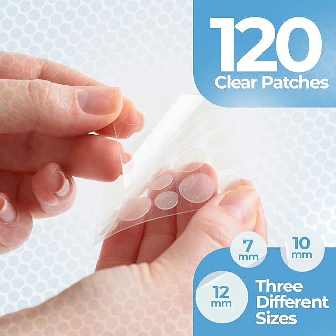 Pimple Patches (120 Pack), Salicylic Acid, Tea Tree Oil and Hydrocolloid Pimple Patches for Face