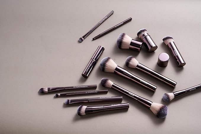BS-MALL Makeup Brushes Kit – Professional Makeup Tools with Travel Case, Includes Foundation, Powder, Concealer, Lip & Eyeshadow Brushes for Daily Use & Versatile Occasions (Metallic Brown)