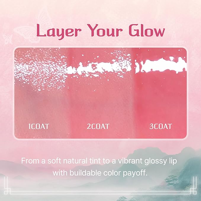 CLIO Crystal Glam Tint Korean Royal Heritage Edition, Glossy Lip Tint with Glass-Like Shine, Lightweight Buildable Lip Stain, Long-Lasting Color, Non-Sticky, Korean Lip Tint (029 CLOUD TIGER RED)