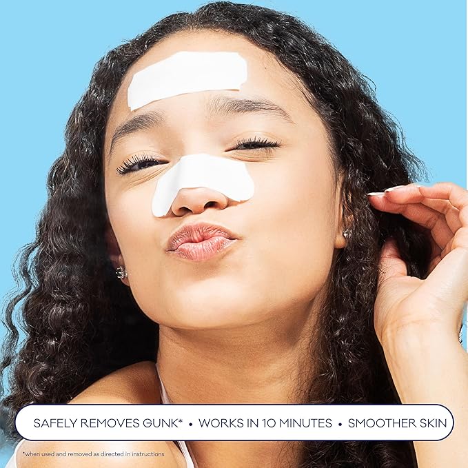 Bioré Nose+Face Blackhead Remover Strips, Deep Cleansing Strips for Nose, Chin, or Forehead, Instant Blackhead Removal and Pore Unclogging, Oil-free, Non-Comedogenic Use, 14 Count