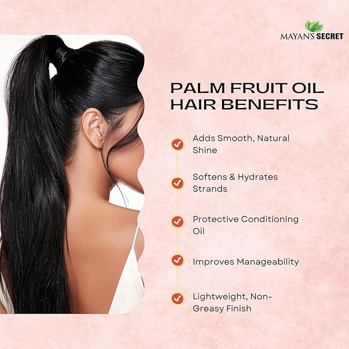 Pure Carrier and Essential Oils for Skin Care, Hair, Body Moisturizer for Face-Anti Aging Skin Care (Palm Fruit Oil Organic, 4oz)